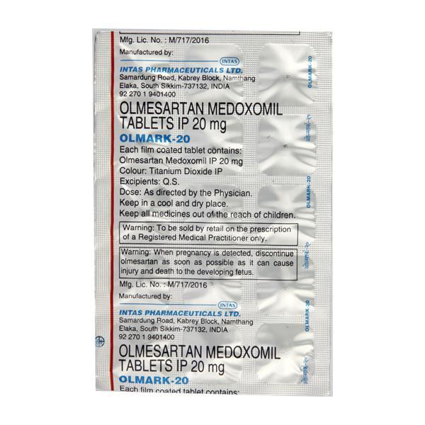 Olmark 20mg Tablet 15'S