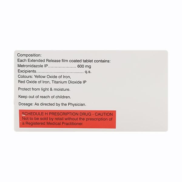 Metrogyl ER 600mg Tablet 10'S