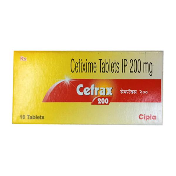 Cefrax 200mg Tablet 10'S