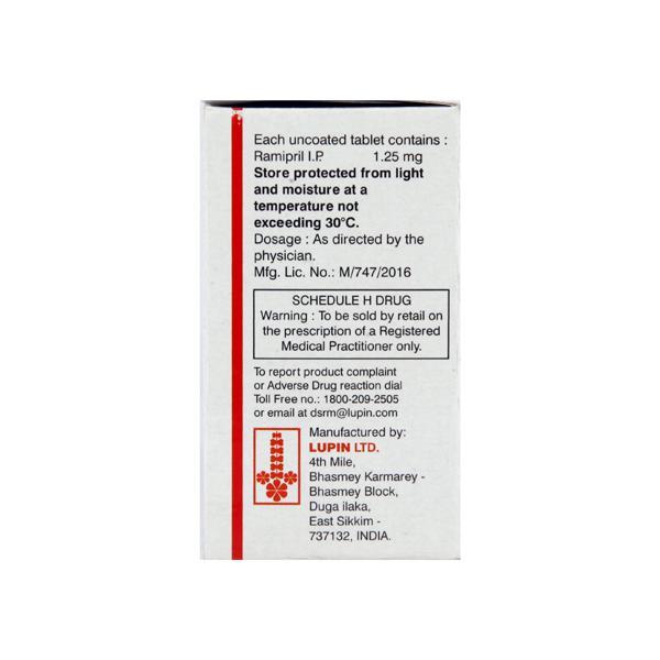 Ramistar 1.25mg Tablet 15'S