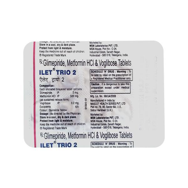 Ilet Trio 2mg Tablet 10'S