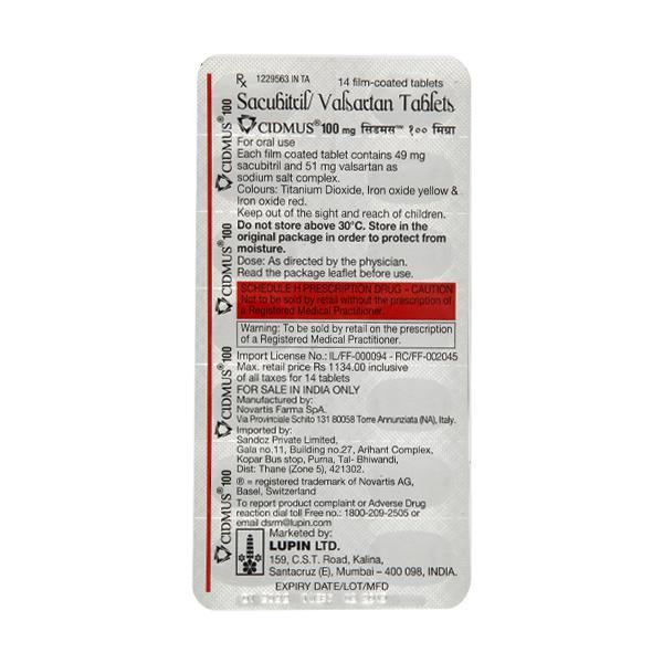 Cidmus 100mg Tablet 14'S