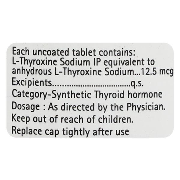 EUTHYROX 12.5mcg Tablet 100's