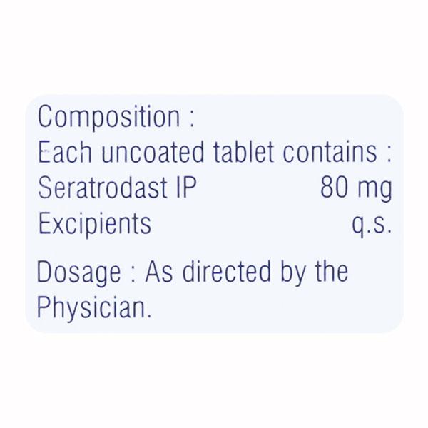 Seretra 80mg Tablet 10'S