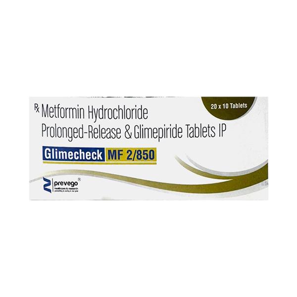 GLIMECHECK MF 2/850 Tablet 10's