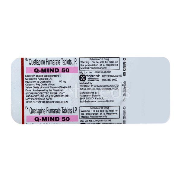 Q Mind 50mg Tablet 10'S
