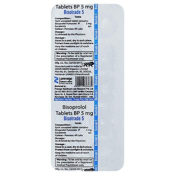 BISOTRADE 5 Tablet 10's