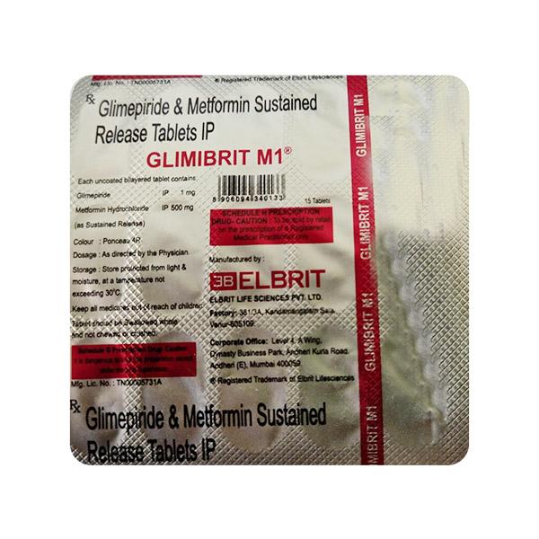 Glimibrit M 1mg Tablet 15'S