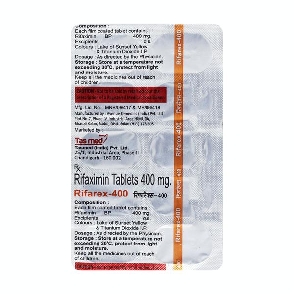 Rifarex 400mg Tablet 10'S