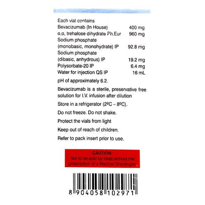 Bevacirel 400mg Injection 1'S