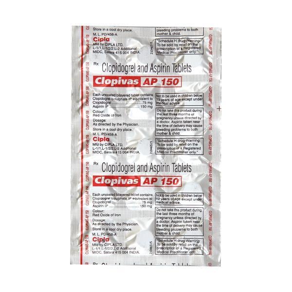 Clopivas AP 150mg Tablet 15'S