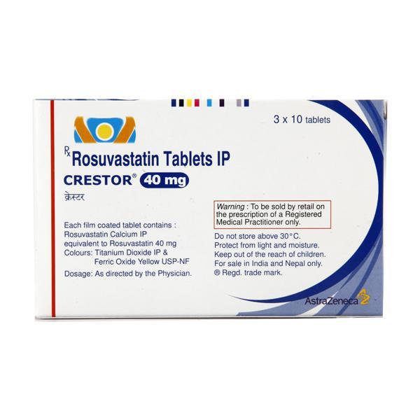 Crestor 40mg Tablet 10'S