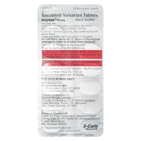 NEPTAZ 100 Tablet 14's