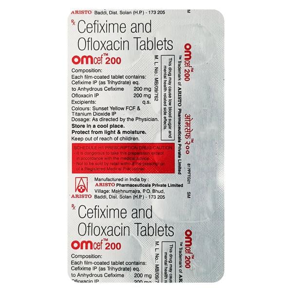 Omcef 200mg Tablet 10'S