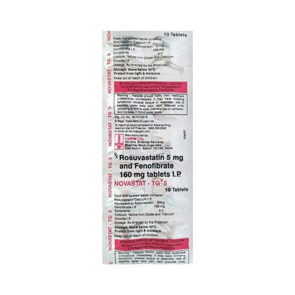 Novastat TG 5mg Tablet 10'S