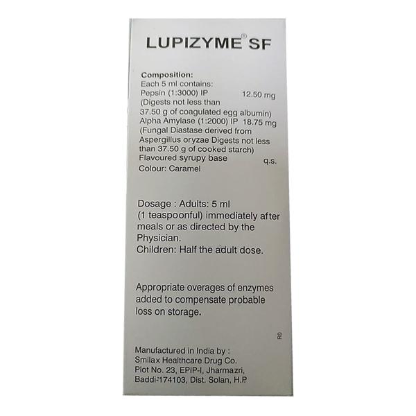 LUPIZYME SF PINEAPPLE FLAVOUR Syrup 200ml