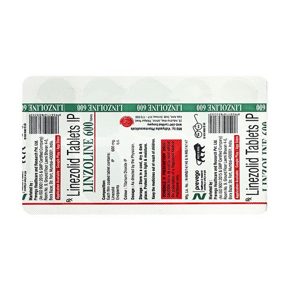 LINZOLINE 600 Tablet 10's