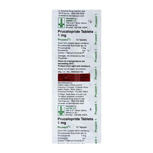 Prusent 1mg Tablet 10'S