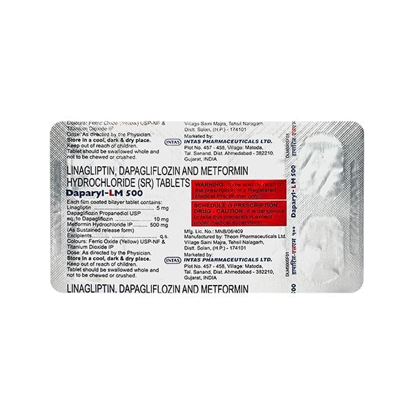 DAPARYL LM 500 Tablet 10's