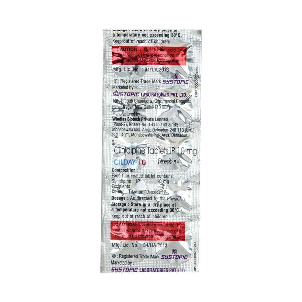 Cilday 10mg Tablet 10'S