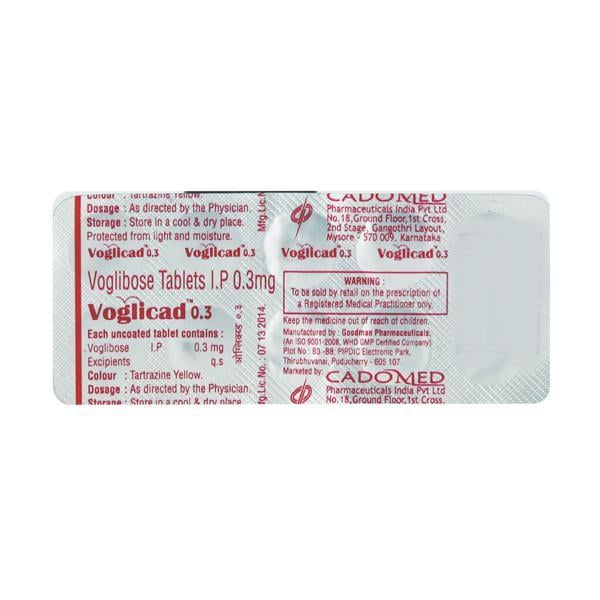 Voglicad 0.3mg Tablet 10'S