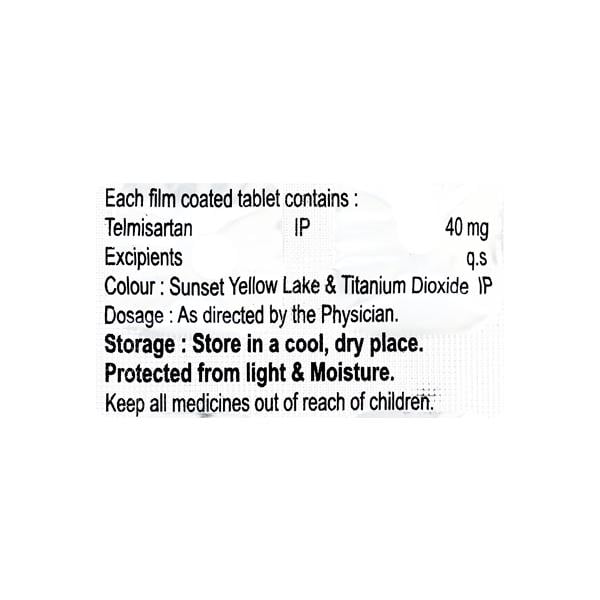 Telzox 40mg Tablet 10'S