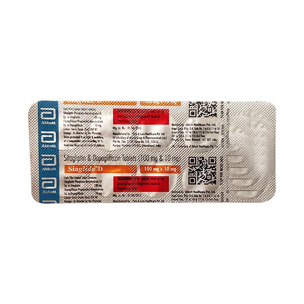 SIAGLIDE D 100+10mg Tablet 10's
