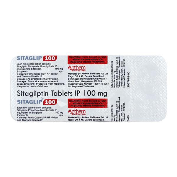 SITAGLIP 100 Tablet 10's