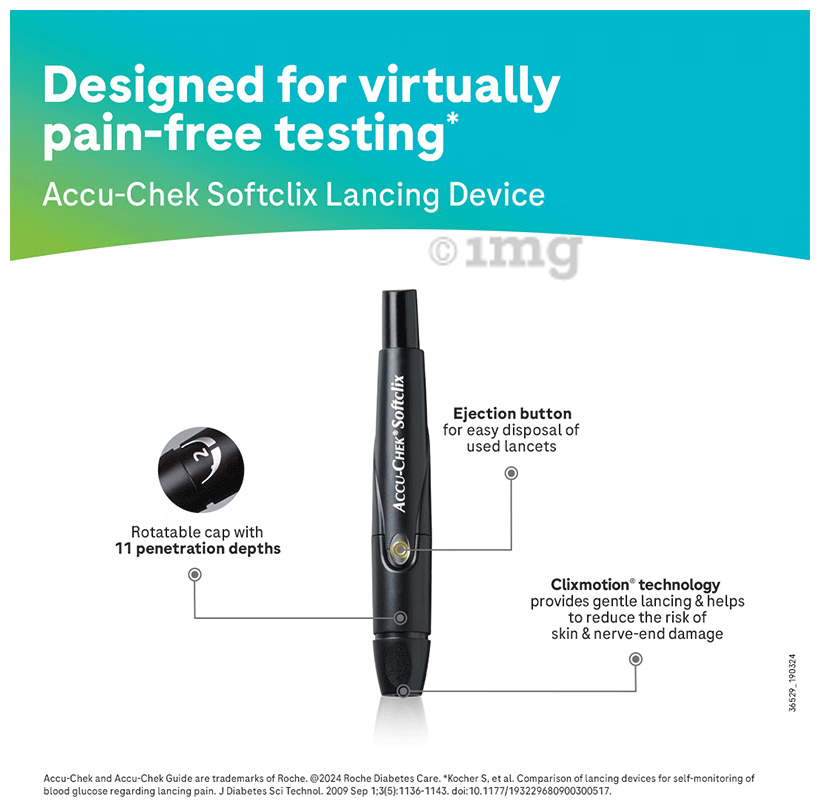 Accu-Chek Guide Wireless Blood Glucose Monitoring System Glucometer with 10 Test Strips Free | Diabetes Monitoring Devices | Blood Glucose Monitors