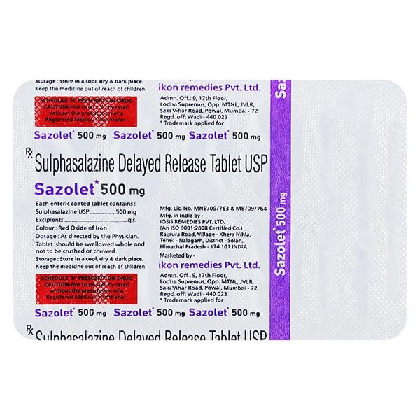 Sazolet 500Mg Tablet 10's