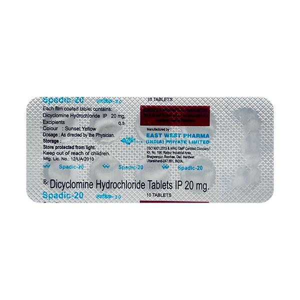 Spadic 20mg Tablet 10'S