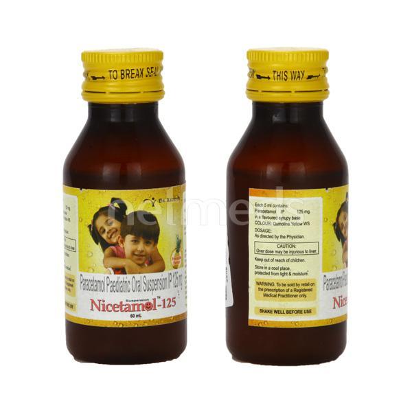 Nicetamol 125mg Suspension 60ml