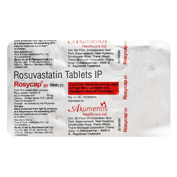 ROSYCAP 20 Tablet 15's