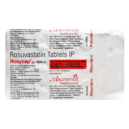 ROSYCAP 20 Tablet 15's