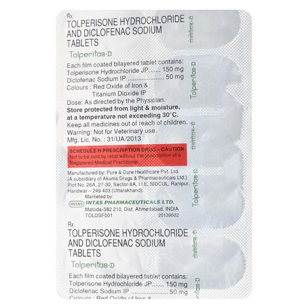 Tolperitas D Tablet 10'S