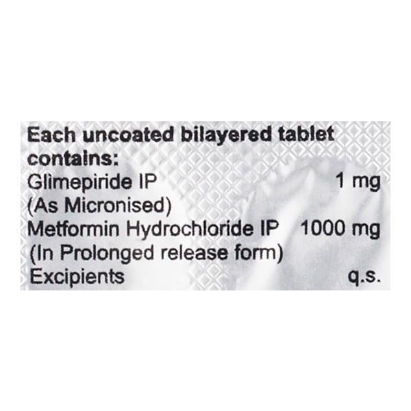 Glisen MF Forte 1mg Tablet 15'S