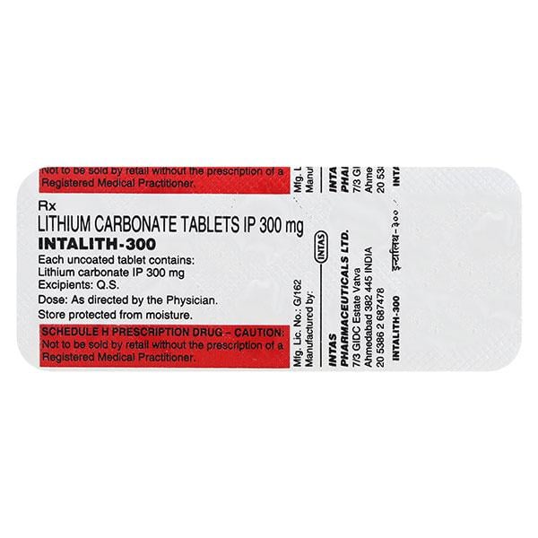 Intalith 300mg Tablet 10'S