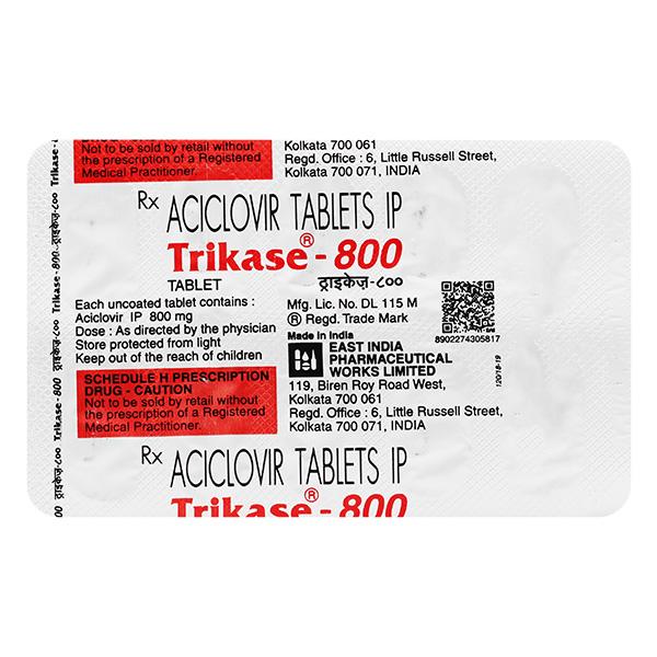 Trikase 800mg Tablet 10'S