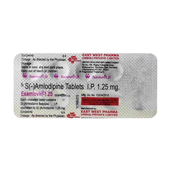 Esamlovin 1.25mg Tablet 10'S