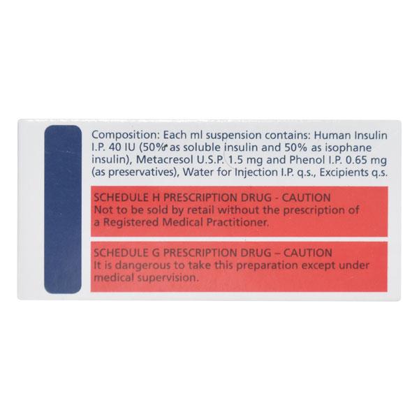 Human Mixtard 50 40IU Injection 1X10ml