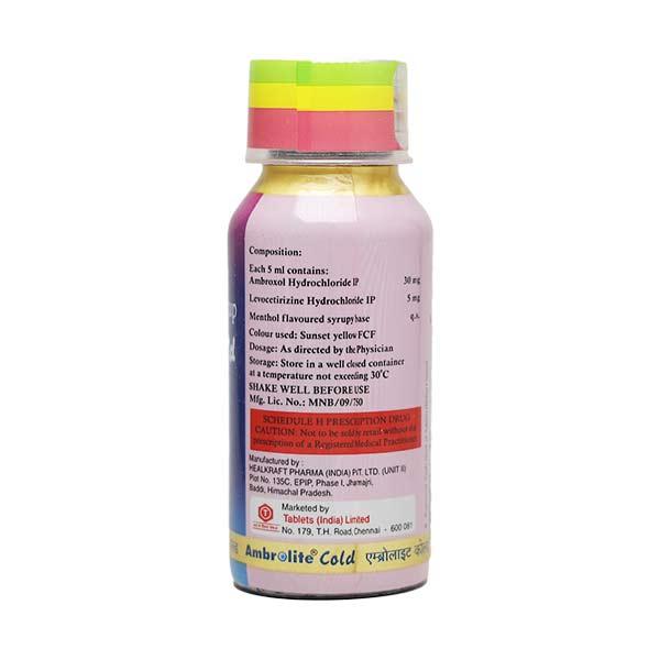 AMBROLITE COLD Syrup 60ml