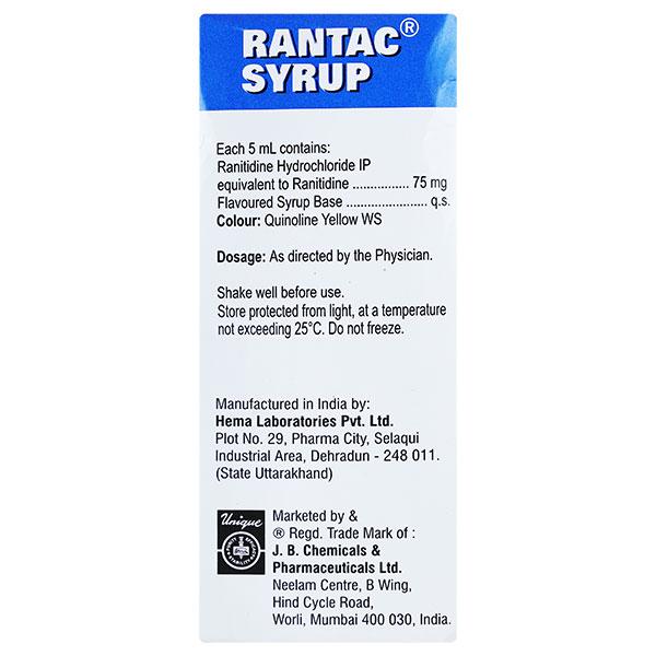 Rantac Mint Flavour Syrup 100ml