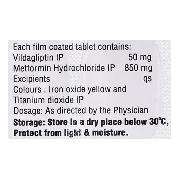 VILDAPRIME M 850mg Tablet 15's