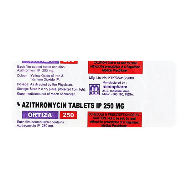 ORTIZA 250mg Tablet 10's