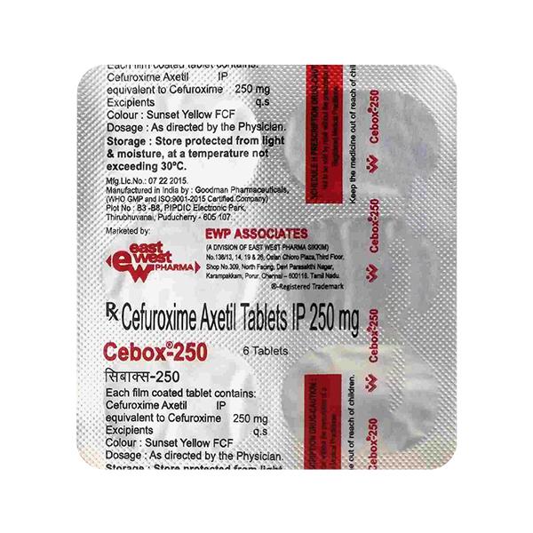 CEBOX 250 Tablet 6's