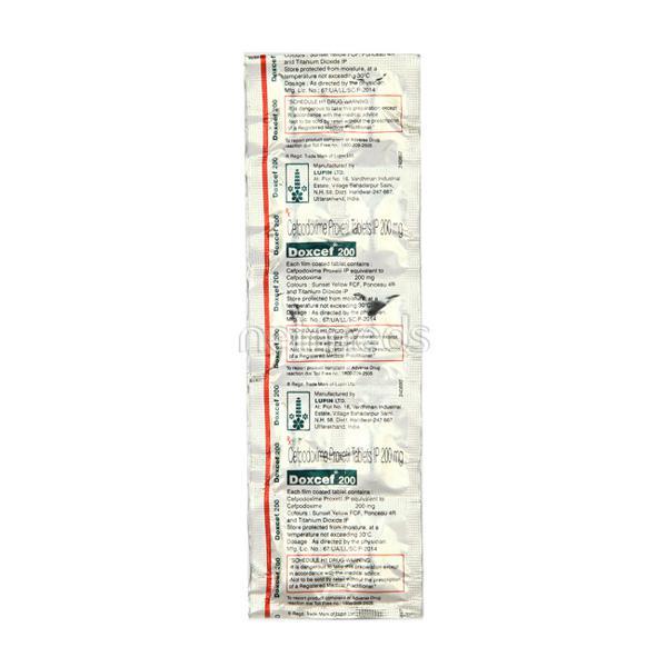 Doxcef 200mg Tablet 10'S