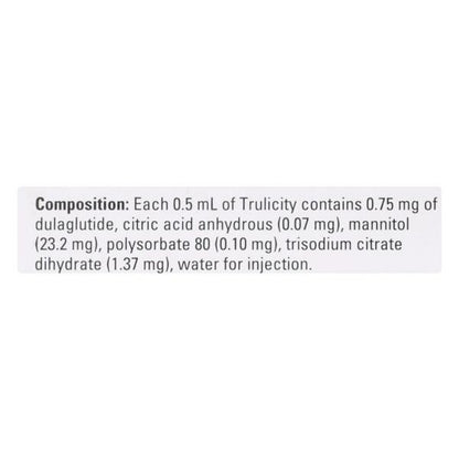Trulicity 0.75mg Injection(Pfs) 2X0.5ml