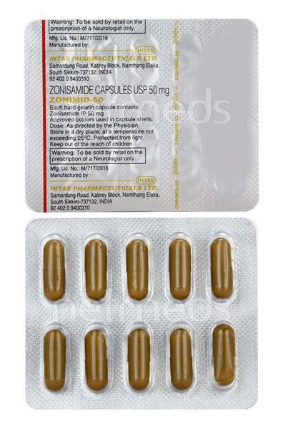 Zonimid 50mg Capsule 10'S