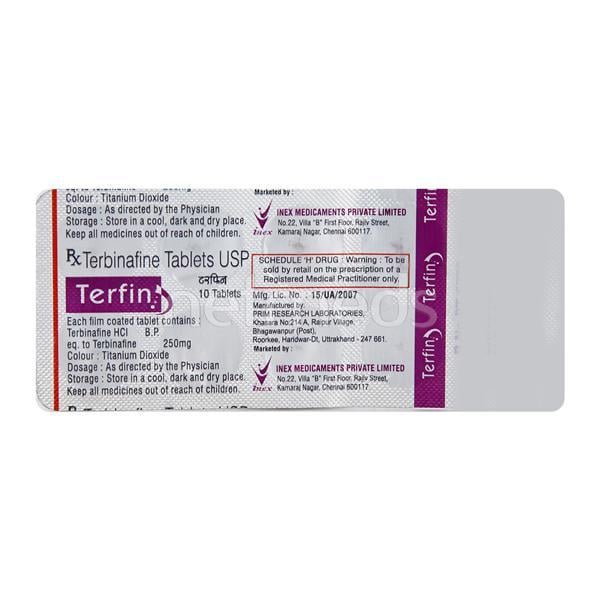 Terfin 250mg Tablet 10'S