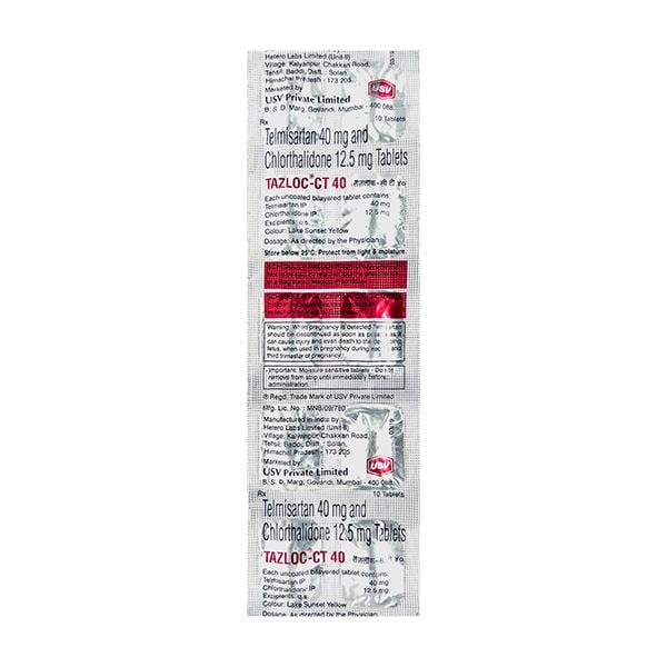 Tazloc CT 40mg Tablet 10'S